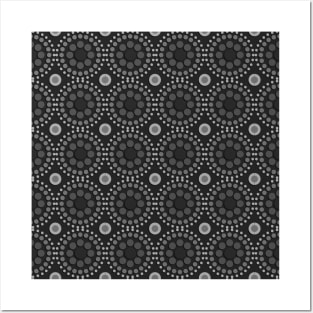 Black and white seamless pattern Posters and Art